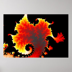 Lavahav - Fractalaffisch Poster