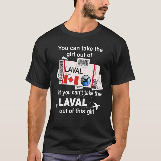 Laval Boarding Pass Laval Girl Laval T Shirt (Framsida)