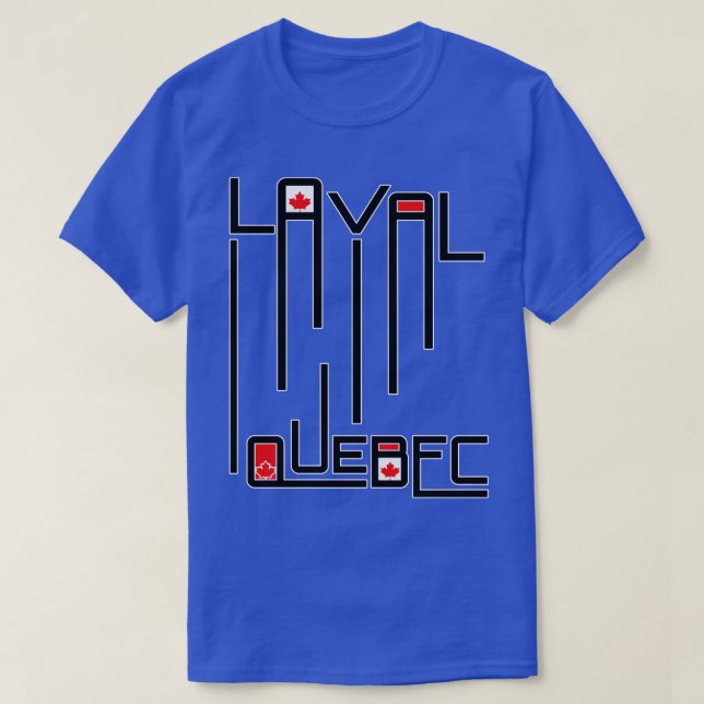 Laval Quebec Canada Flagga T Shirt (Design framsida)
