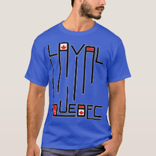 Laval Quebec Canada Flagga T Shirt