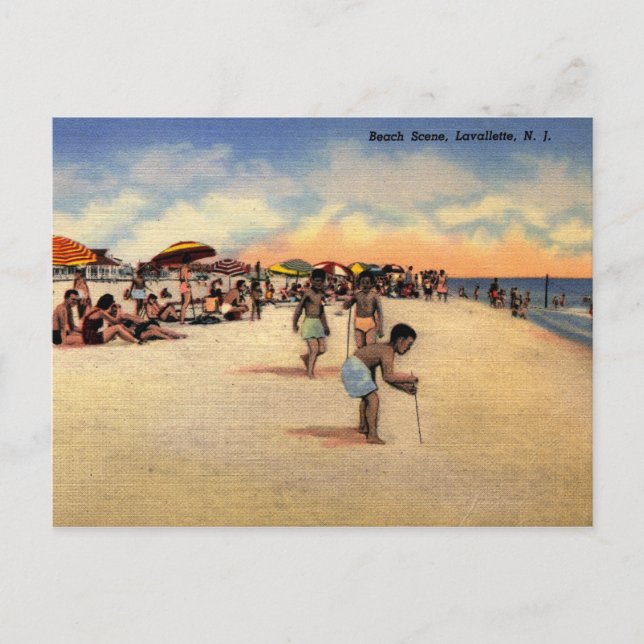 Lavallette, New jersey, "Shore"-Vintagen Vykort (Framsida)