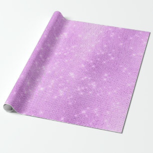 Lavande Lila Amethyst Plum Sparkly Sequins Presentpapper