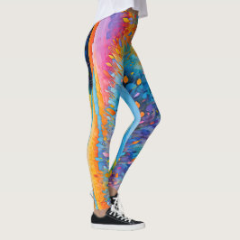 "Lavande Serenité". Wide liggande Provence Leggings