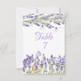Lavander Butterflies Botanical String Ljus Inbjudningar