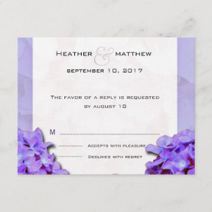Lavander Hydrangeas OSA Kort