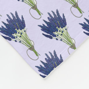 Lavandula Lavender Bunch Herb Lila Blomsterträdgår Fleecefilt