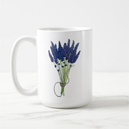 Lavandula Lavender Bunch Herb Lila Blomsterträdgår Kaffemugg