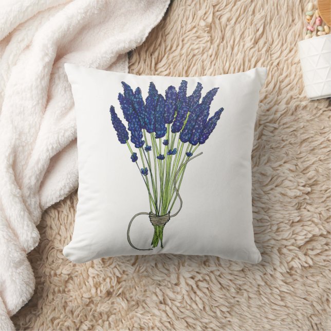 Lavandula Lavender Bunch Herb Lila Blomsterträdgår Kudde (Filt)