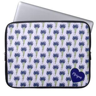 Lavandula Lavender Bunch Herb Lila Blomsterträdgår Laptop Fodral