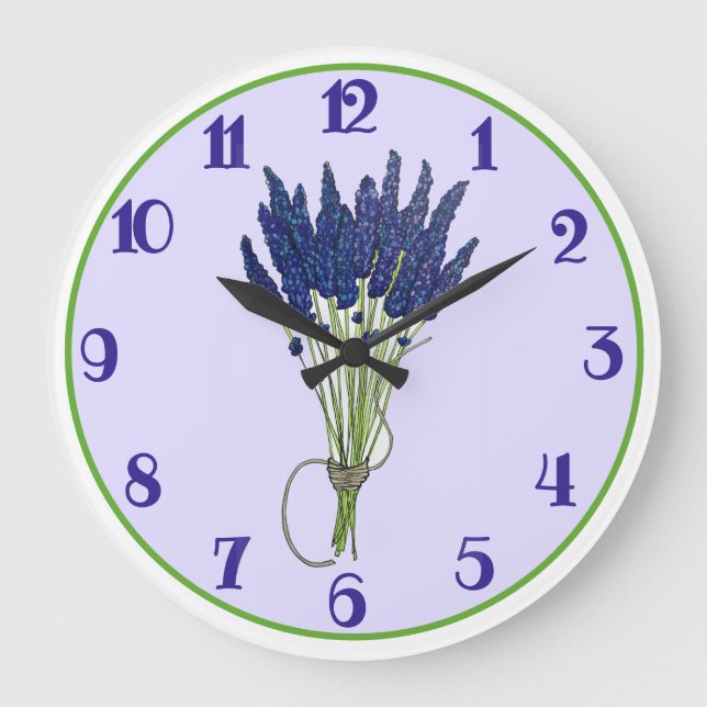 Lavandula Lavender Bunch Herb Lila Blomsterträdgår Stor Klocka (Framsida)