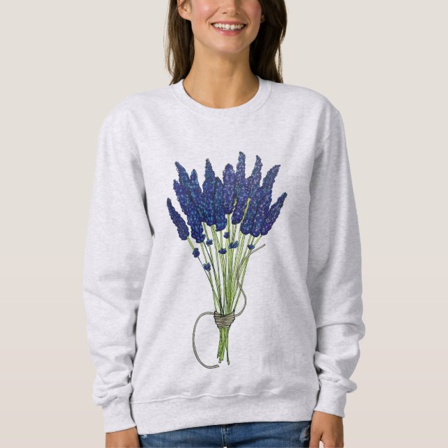 Lavandula Lavender Bunch Herb Lila Blomsterträdgår T Shirt (Framsida)