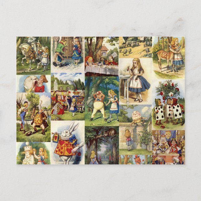 lavar i underlandet vykort (Framsida)