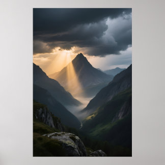 Lavar och ljus poster