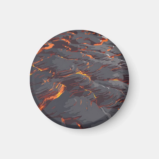 Lavaströmmönster Magnet (Framsidan)