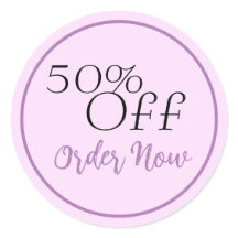 Lavendar Anpassningsbar Sale Coupon for Small Busi