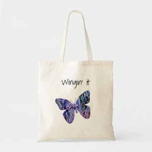 Lavendar Butterfly Wingin it Tygkasse