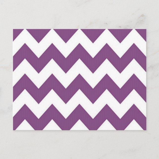 Lavendar Chevron Vykort (Framsida)