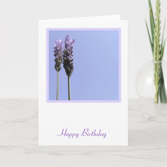 Lavendar Foleting Card Kort (Framsida)