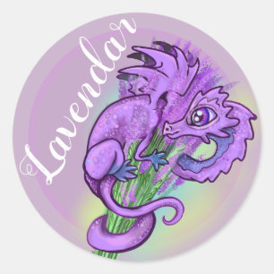Lavendar~Lil drake etikett på trädgårdsetikett