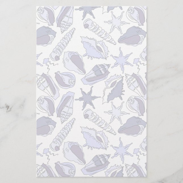 Lavendar snäckskal brevpapper (Framsida)