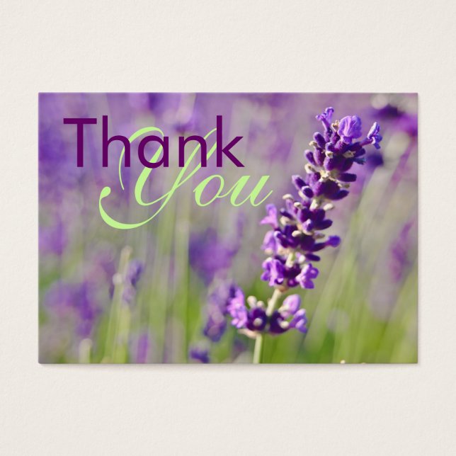 Lavendar ・ Tack Profilecard Visitkort (Framsidan)