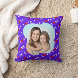 Lavende KÄRLEK Snyggt Kudde