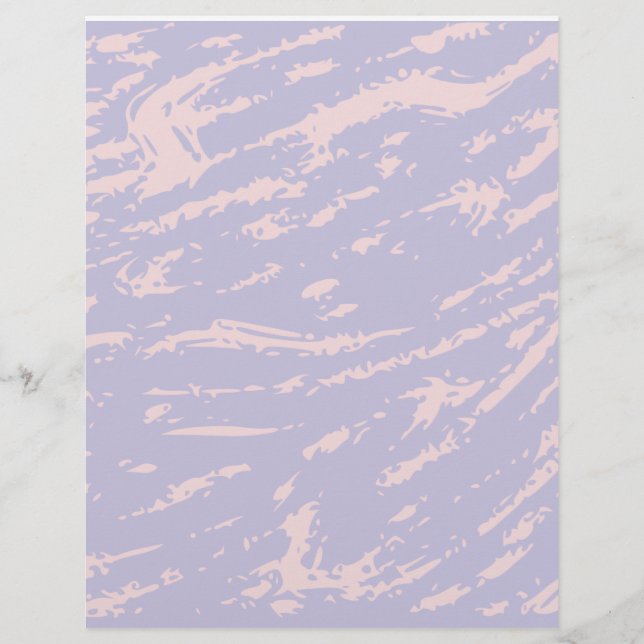 Lavendel Abstrakt Scrapbooks Papper (Framsida)