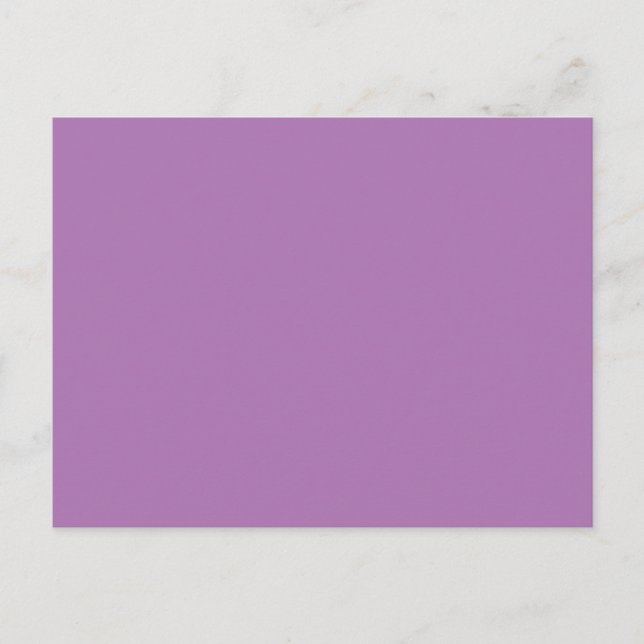 Lavendel #AD7682, Pastell Lila Meddelande Vykort (Framsida)