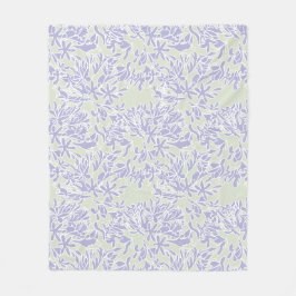 Lavendel Agapanthus Blomma Salvia Grön Fleecefilt