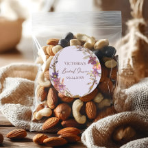 Lavendel Akvarell Vildblomma Klistermärke