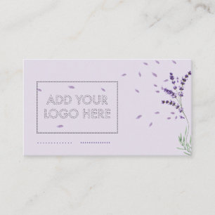 Lavendel anpassad logotyp visitkort