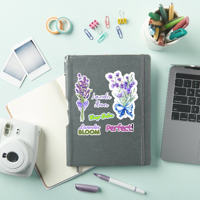 Lavendel anpassad vinyldekal klistermärken (iPad skal)
