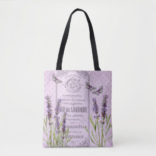 Lavendel blommar den franska tygkasse