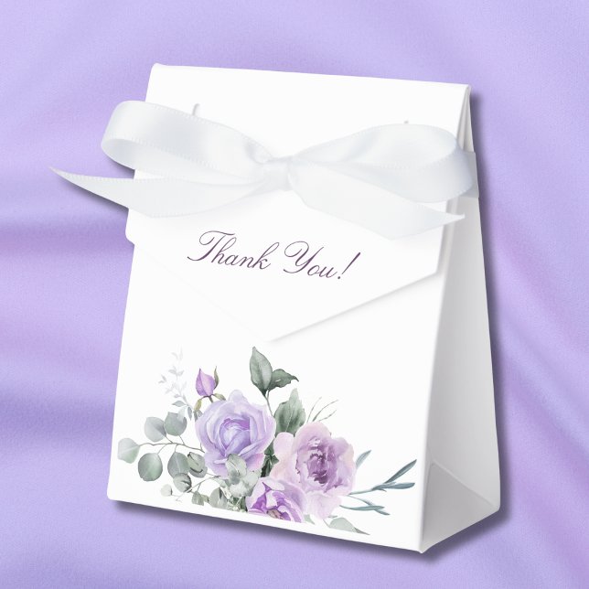Lavendel Blommig Pion Bröllopsdusch Presentaskar (Skapare uppladdad)