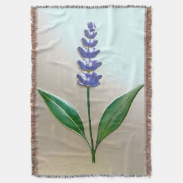 Lavendel Blume in glänzender Eleganz Filt