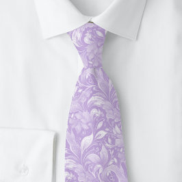 Lavendel botanisk batik slips