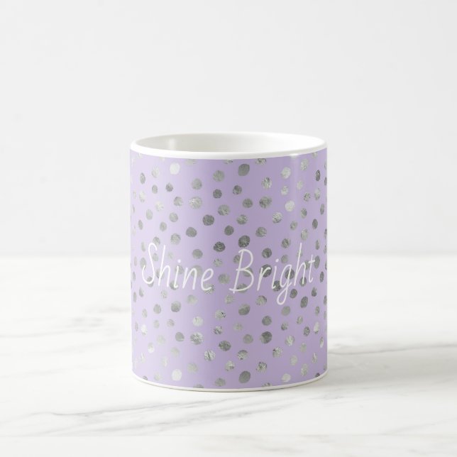 Lavendel Bris Silverprickar Kaffemugg (Center)