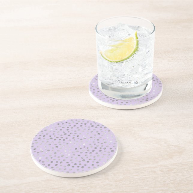 Lavendel Bris Silverprickar Underlägg (Sidan)