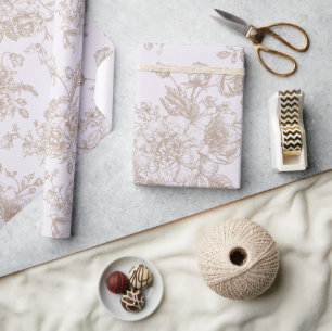 Lavendel Chinoiserie Present Presentpapper