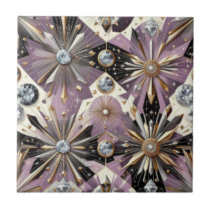 Lavendel Diamant Mid Century Modern Kakelplatta