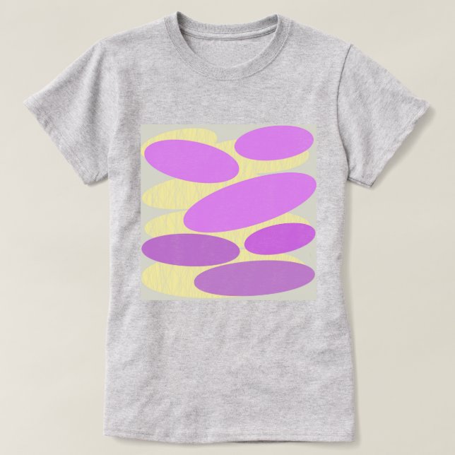 Lavendel Disk T-Shirt (Design framsida)