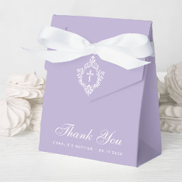 Lavendel Dop Vita Kors Crest Elegant Lila Presentaskar