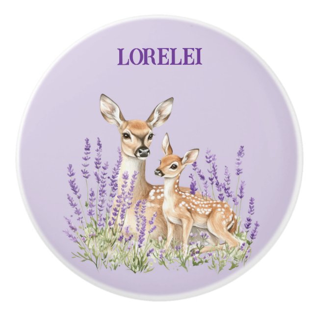 Lavendel Dovmoder Fawn Vår Dörr Knopp (Framsidan)