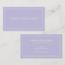 Lavendel Elegant Minimalistisk Professionell