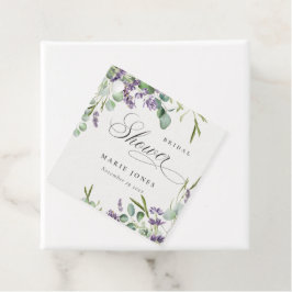 Lavendel Eukalyptus Bladrik Bröllopsfest Gåvor Etiketter