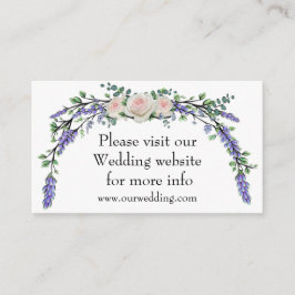 Lavendel eukalyptus rosa vita rosor tilläggskort