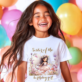 Lavendel Fågel wildflower syster till födelsedagsf T Shirt
