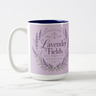 Lavendel Fält Accent Mugg