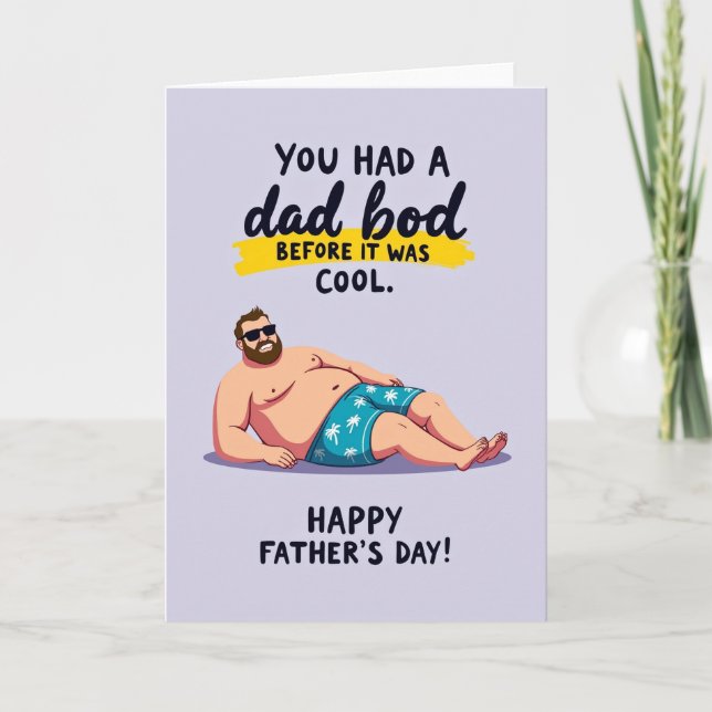 Lavendel Fars dag Smile-kort Kort (Framsida)