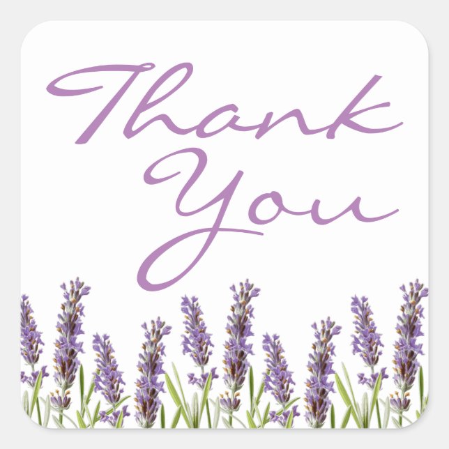 Lavendel Favor Klistermärken (Framsida)
